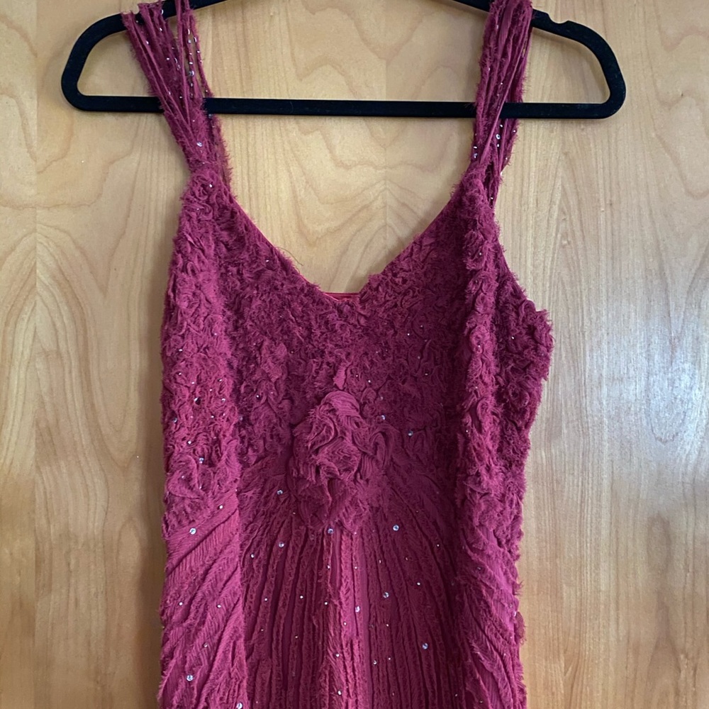 Funky Red/Maroon party dress by Lapetina & Lomeli